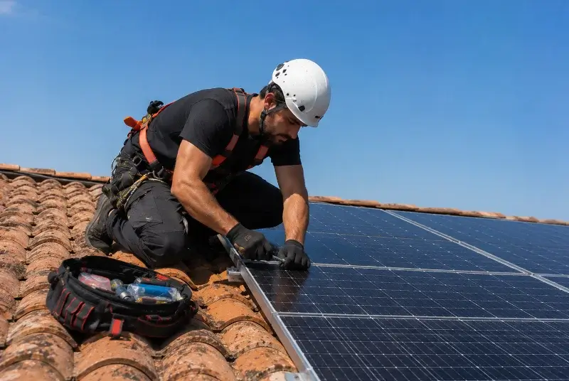Maintenance et monitoring de panneaux solaires à Chens-sur-Léman